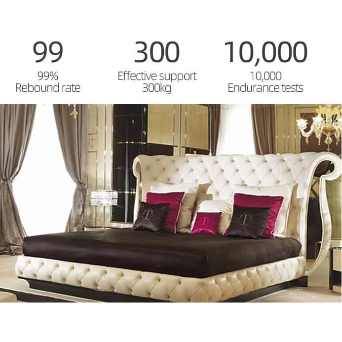 Euiiro Tilted Ears King Size Bed With Storage For Home