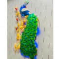 Peacock Metal Wall Art with LED Light - right_view
