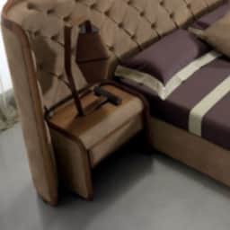 German Ambrosia Bliss King Size Bed With Side Tables - right_view