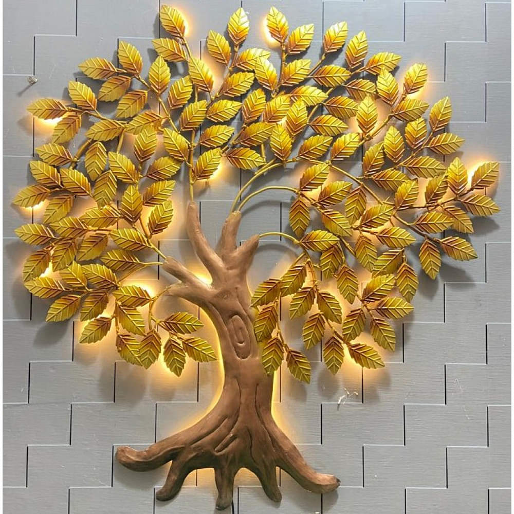 Japanese Tree Wall Decor with LED Light - photo