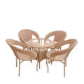 Garden Patio Seating Chair and Table Set (1Table & 4 Chairs) - photo