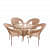 Garden Patio Seating Chair and Table Set (1Table & 4 Chairs) - photo