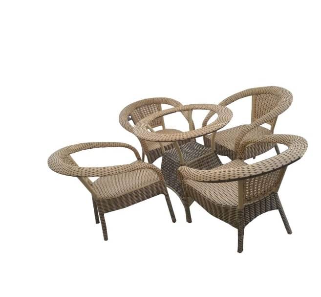 Balcony Wicker 4 Seater Furniture Set