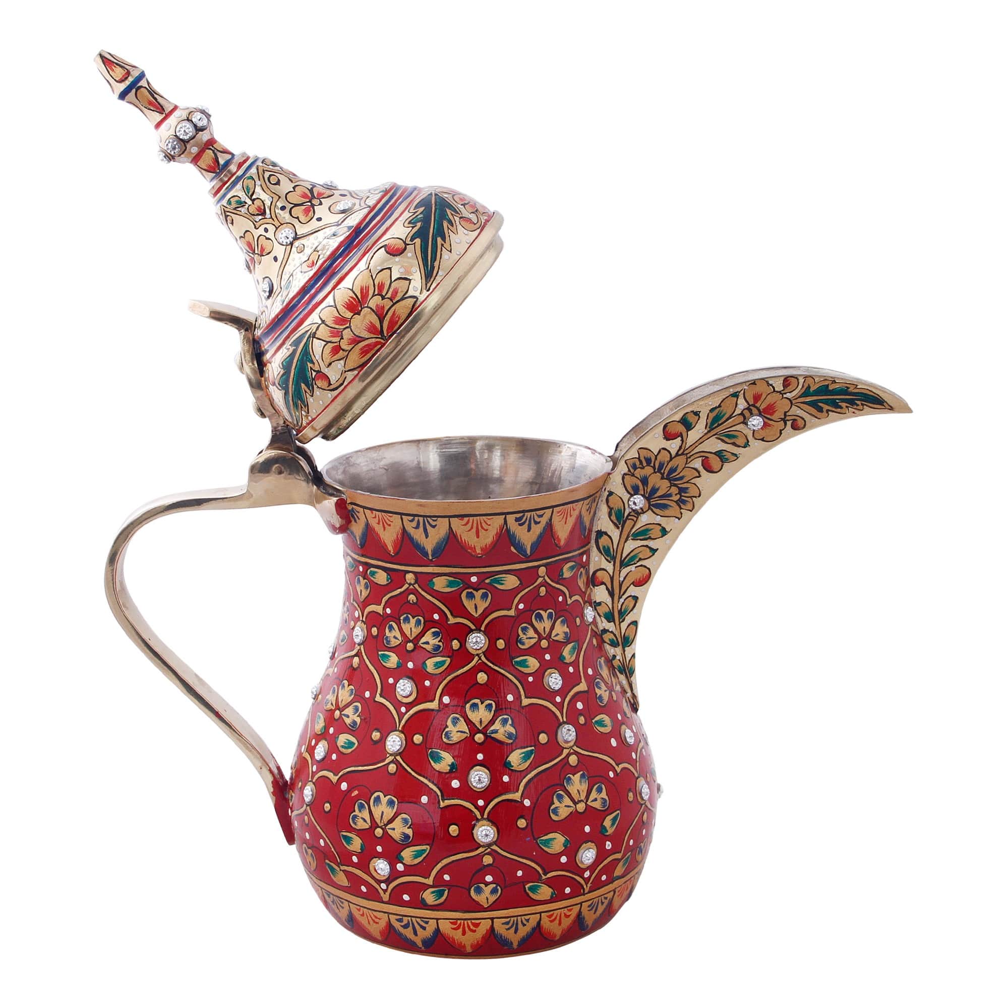 Arabic Dallah Brass Coffee Pot- Majestic - front_view
