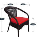 Garden Chair Table Set 4+1 - right_view