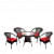 Garden Chair Table Set 4+1 - photo