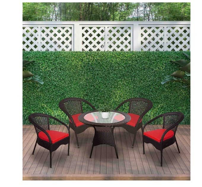 Garden Chair Table Set 4+1