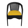 Patio Indoor/Outdoor Chair Set With Yellow Cushions (Set of 2) - front_view
