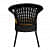 Patio Indoor/Outdoor Chair Set With Yellow Cushions (Set of 2) - top_view