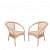 Patio Outdoor Garden Chair Set  (Set of 2) - photo