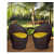 Apple Patio Indoor/Outdoor Garden Chair Set With Yellow Cushions (2 Chair) - front_view