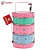 Hand Painted 3 Tier Steel Lunch Box - left_view