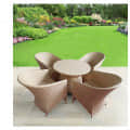 Patio Indoor/Outdoor Chair Table Set (4 Chair + 1 Table) - photo