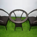 Garden Chair Table Set 4+1 - top_view