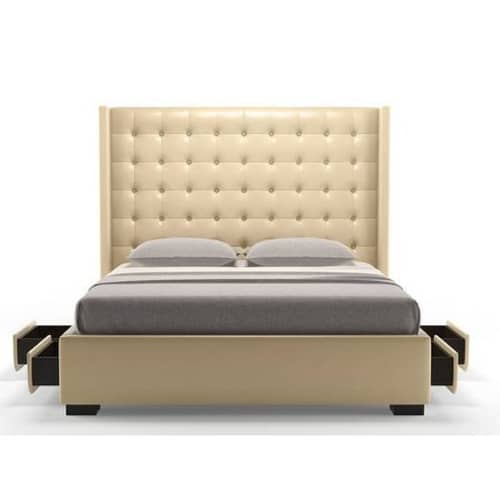 Harris Upholstered Queen Bed With 4 Drawers