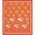 Pure Cotton Premium Quality King Size Bedsheet With 2 Designer Pillow Covers (Orange) - front_view