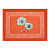Pure Cotton Premium Quality King Size Bedsheet With 2 Designer Pillow Covers (Orange) - right_view