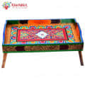Hand Painted Folding Table Cum Tray - photo