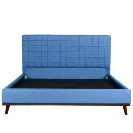 Isidora Upholstered Bed In Blue Colour In King Size - top_view