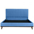 Isidora Upholstered Bed In Blue Colour In King Size - top_view