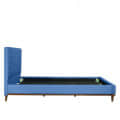 Isidora Upholstered Bed In Blue Colour In King Size - bottom_view