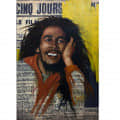 Bob Marley Hand painted Wall Painting - rear_view