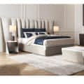 Italian Cassiope King Size Bed With Side table - front_view