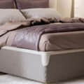 Italian Cassiope King Size Bed With Side table - left_view