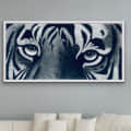 Eye of Bengal Tiger Wall Painting - front_view