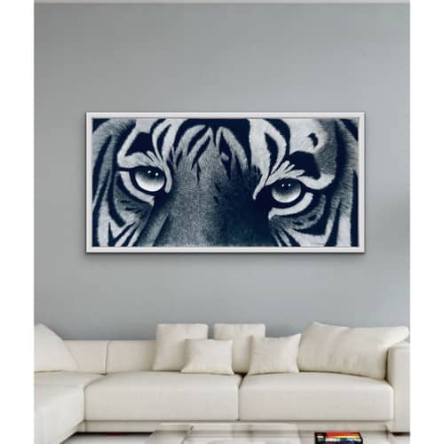 Eye of Bengal Tiger Wall Painting