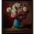 Flower Pot Realistic Art Wall Painting - photo