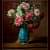 Flower Pot Realistic Art Wall Painting - front_view