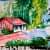 Village View Landscape Wall Painting - top_view