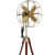 Vintage Style Brass Antique Floor Fan - top_view