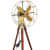 Vintage Style Brass Antique Floor Fan - left_view