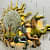 Sun Running Horse Wall Art with LED Light - right_view