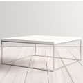 Sapa Coffee Table in Metal Silver Color (Chrome Finish) with wooden top - right_view