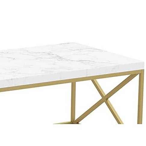 Metal frame Cross Legs  Center Table