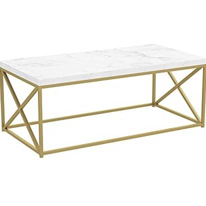 Metal frame Cross Legs  Center Table