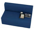 Dublin Navy Blue Sofa Cum Bed - top_view