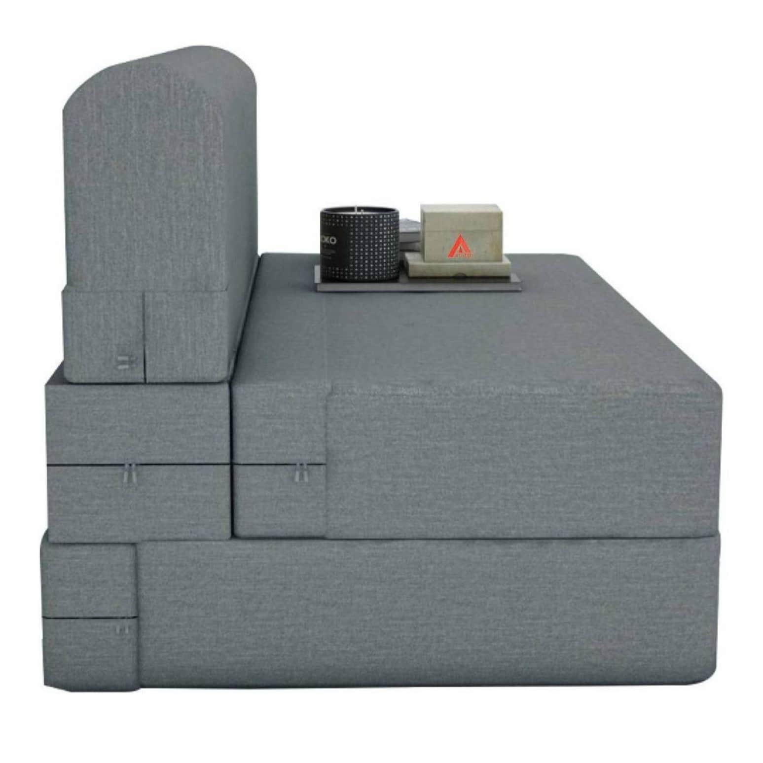 Dublin Grey Sleeper Sofa Cum Bed - top_view