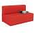 Dublin Red Sleeper Sofa Cum Bed - front_view