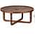 Warren Sheesham Wood Curved Coffee Table - rear_view