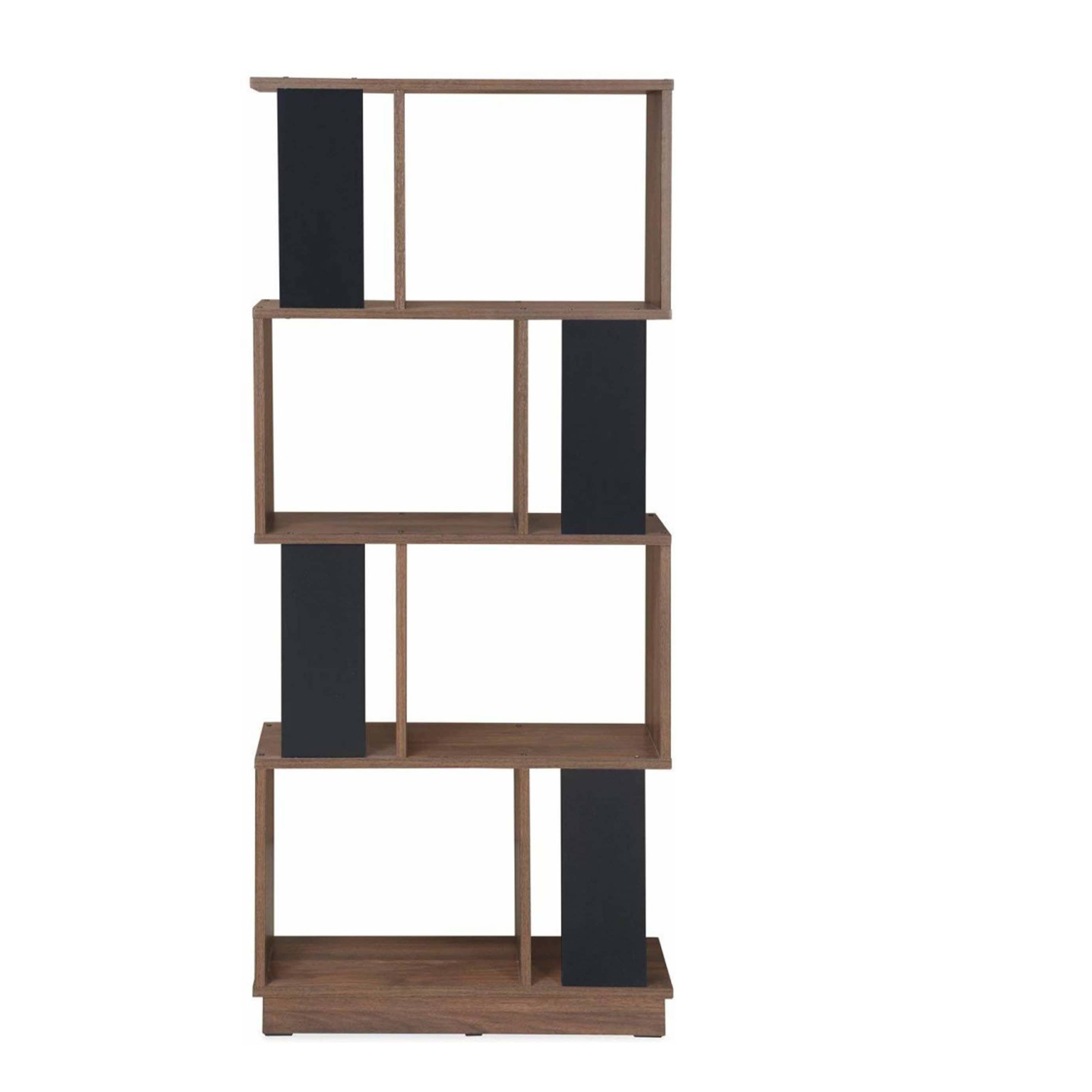 Lisa Engineered Wood Open Book Shelf (4 Shelves)