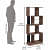 Lisa Engineered Wood Open Book Shelf (4 Shelves) - rear_view