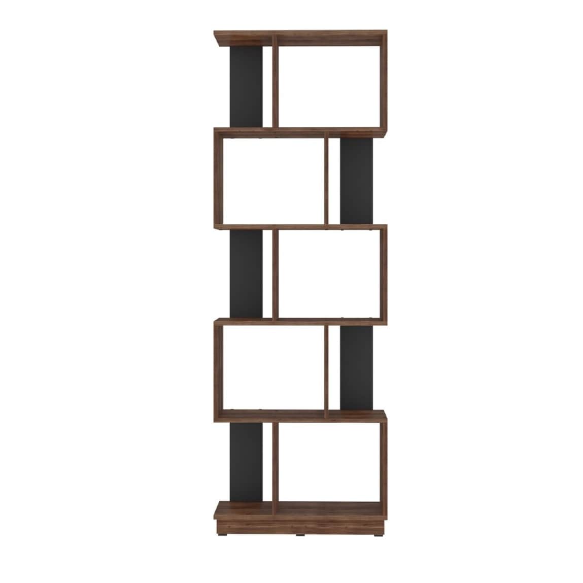 Lisa Engineered Wood Open Book Shelf (5 Shelf) - front_view