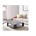 Engineered Wood Square Coffee Table - rear_view