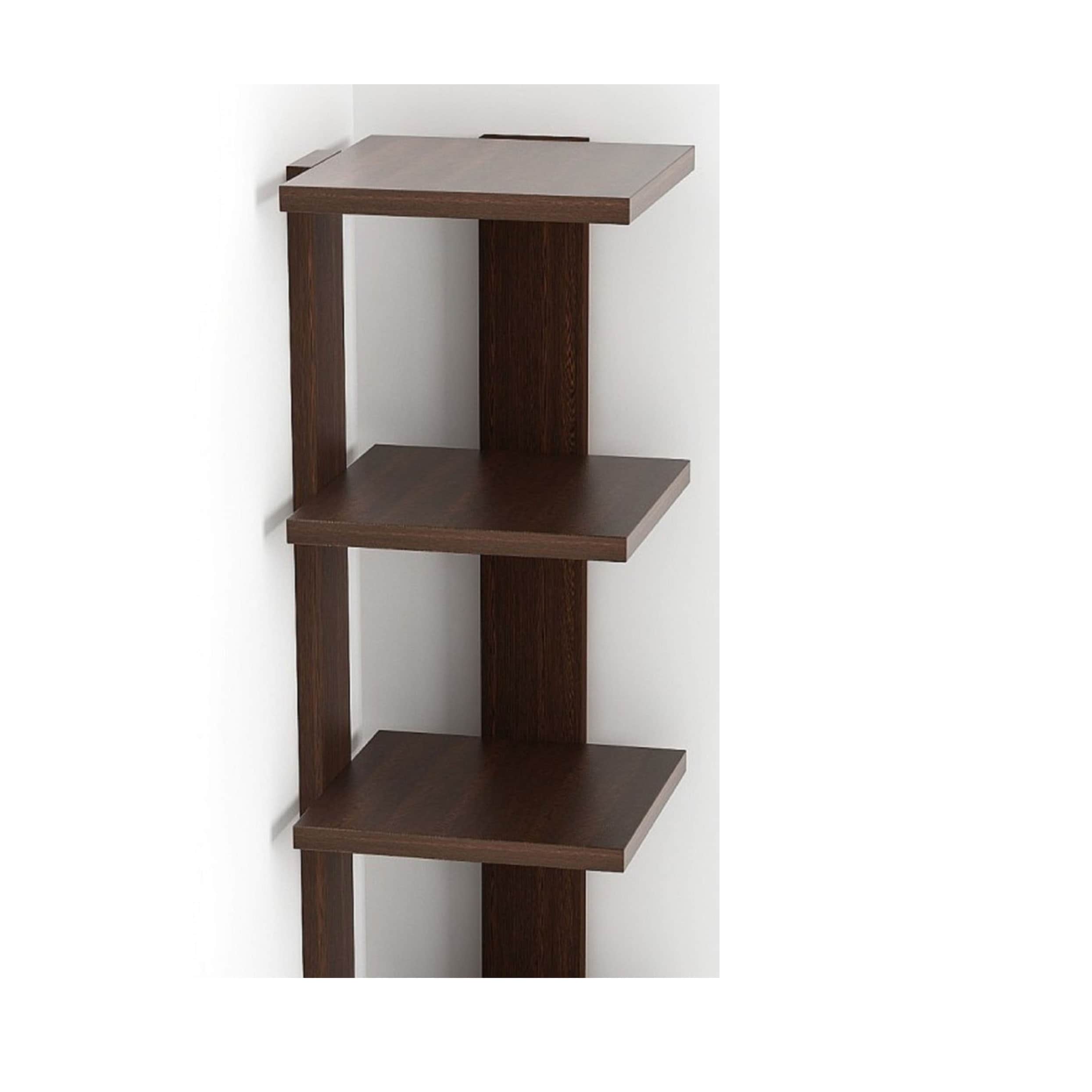 Engineered Wood Semi-Open Book Shelf - top_view