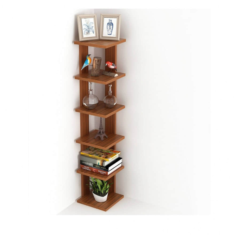 Wooden Floating Book Shelf - photo