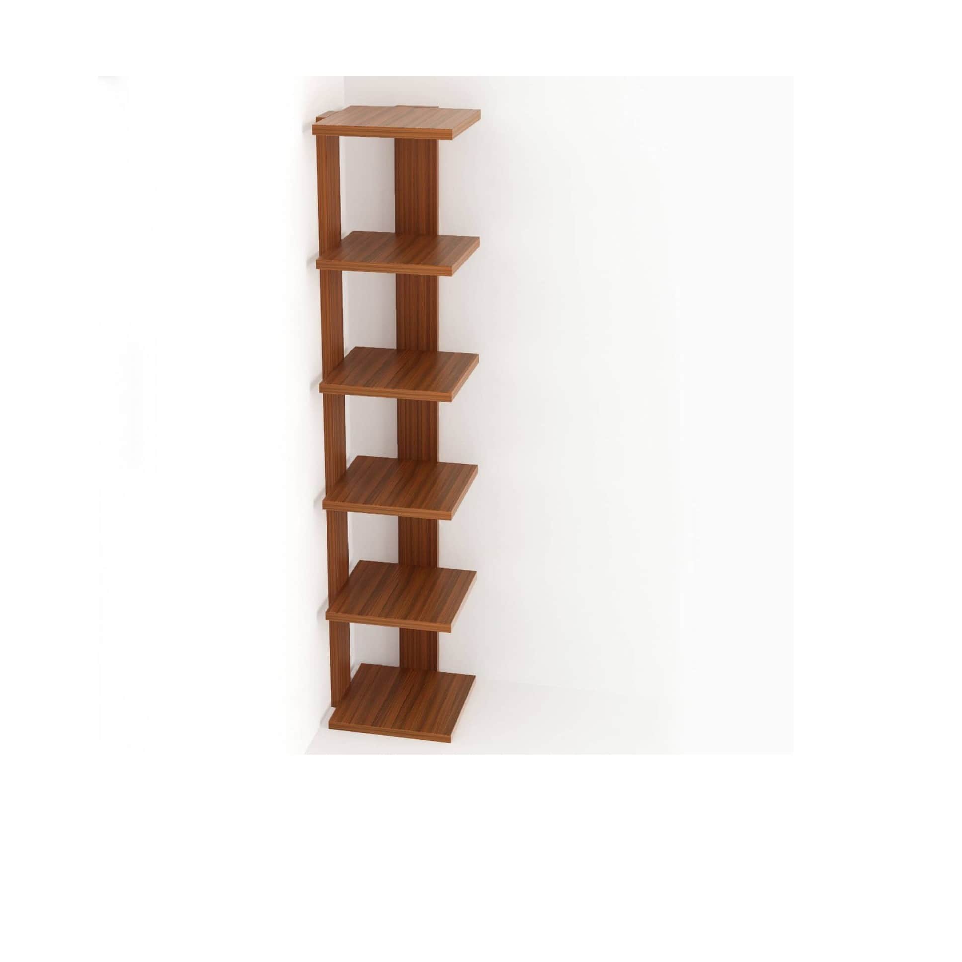 Wooden Floating Book Shelf - front_view